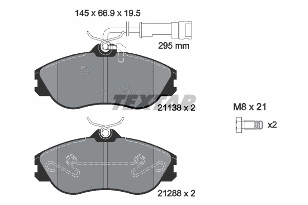 Brake Pad Set, disc brake (2113802)