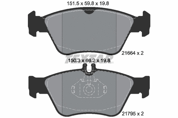 Brake Pad Set, disc brake (2166404)