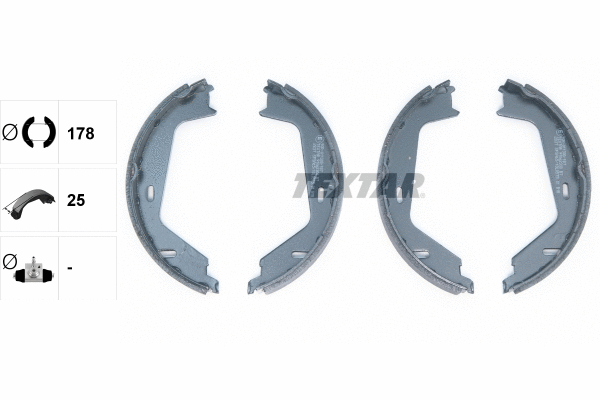 Brake Shoe Set, parking brake (91062300)