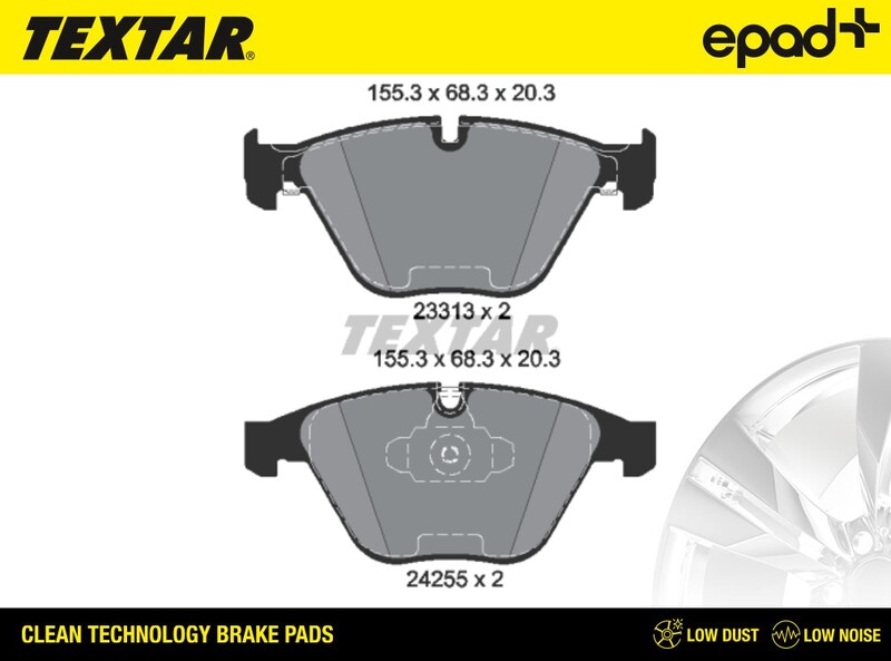 Brake Pad Set, disc brake (2331301CP)