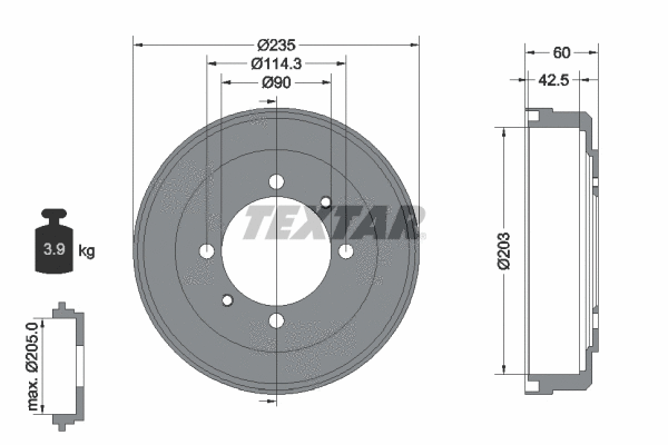 Brake Drum (94033600)