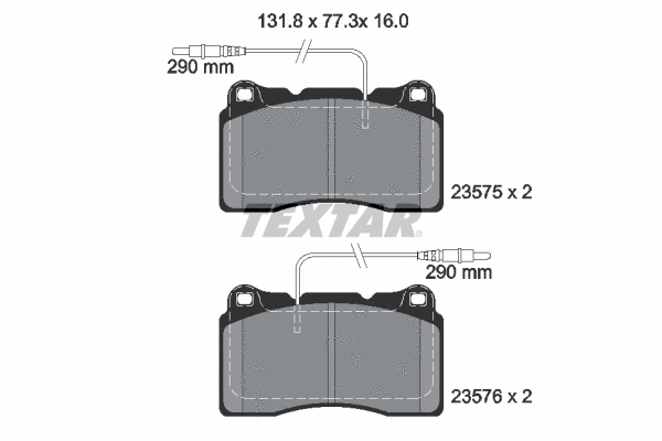 Brake Pad Set, disc brake (2357501)