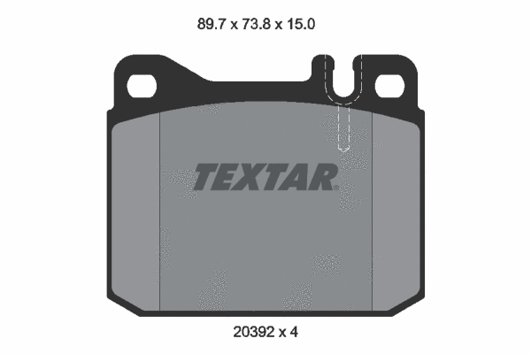 Brake Pad Set, disc brake (2039204)