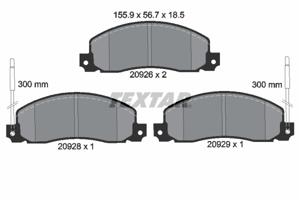 Brake Pad Set, disc brake (2092602)