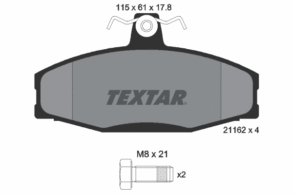 Brake Pad Set, disc brake (2166201)