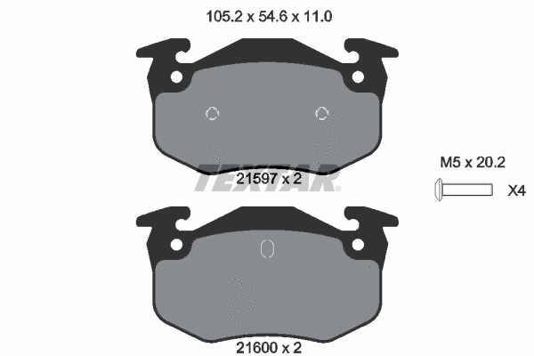 Brake Pad Set, disc brake (2159701)