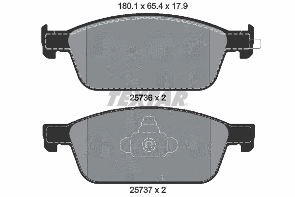 Brake Pad Set, disc brake (2573601)