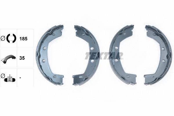 Brake Shoe Set, parking brake (91067800)