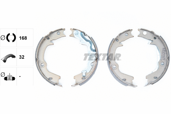 Brake Shoe Set, parking brake (91072500)