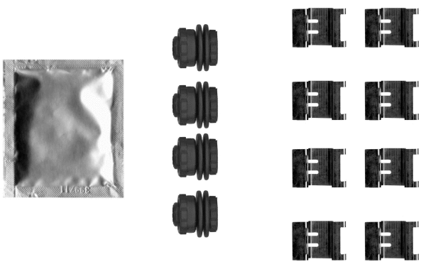 Accessory Kit, disc brake pad (82552500)