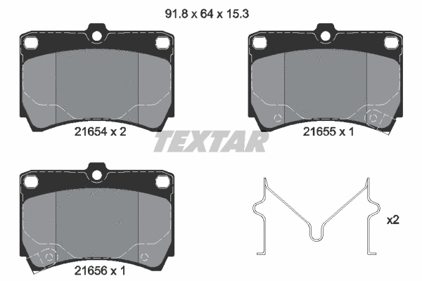 Brake Pad Set, disc brake (2165404)