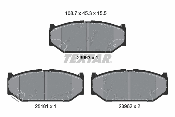 Brake Pad Set, disc brake (2396302)
