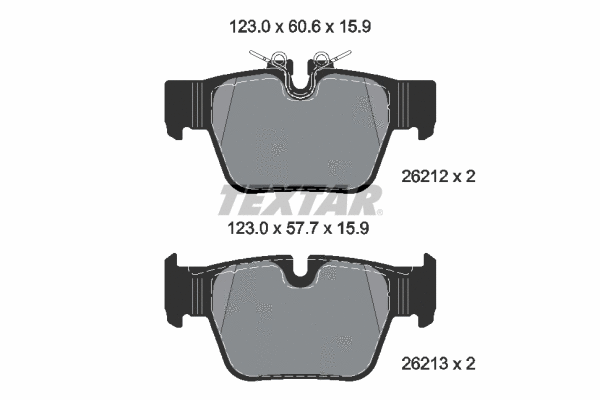 Brake Pad Set, disc brake (2621201)