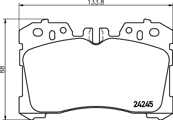 Brake Pad Set, disc brake (2424502)