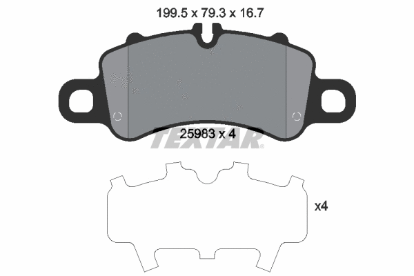 Brake Pad Set, disc brake (2598301)
