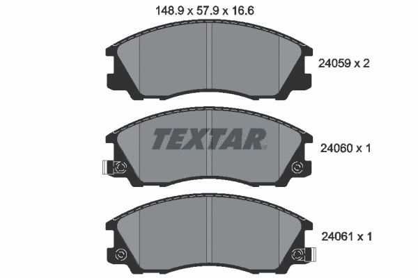 Brake Pad Set, disc brake (2405901)