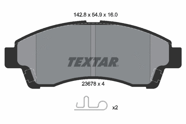 Brake Pad Set, disc brake (2367801)