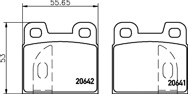 Brake Pad Set, disc brake (2064103)