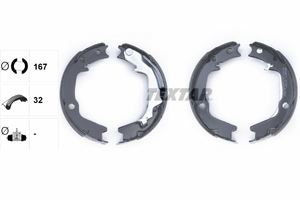 Brake Shoe Set, parking brake