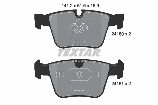 Brake Pad Set, disc brake (2418001)