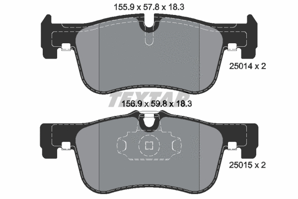 Brake Pad Set, disc brake (2501401)