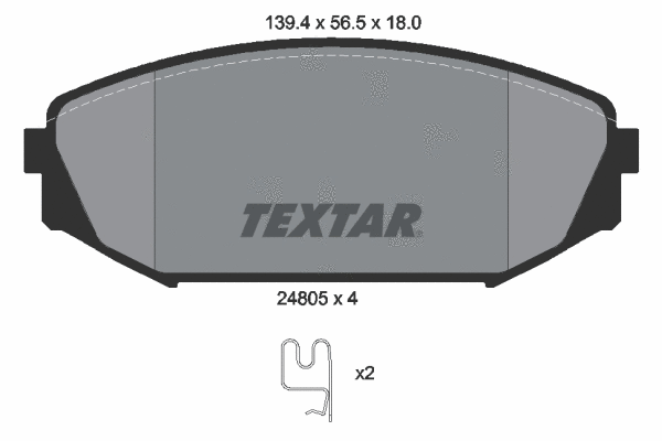 Brake Pad Set, disc brake (2480501)