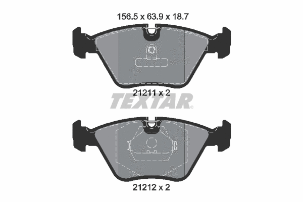 Brake Pad Set, disc brake (2121102)