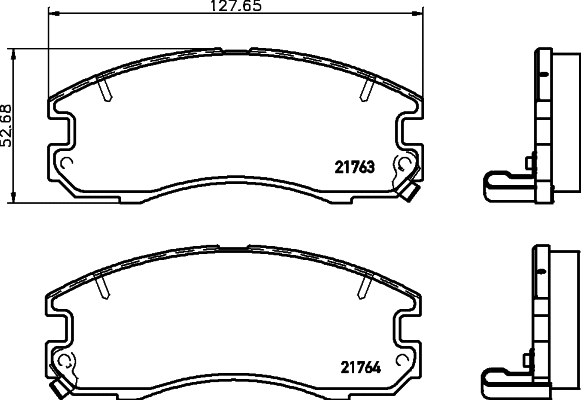Brake Pad Set, disc brake (2176301)