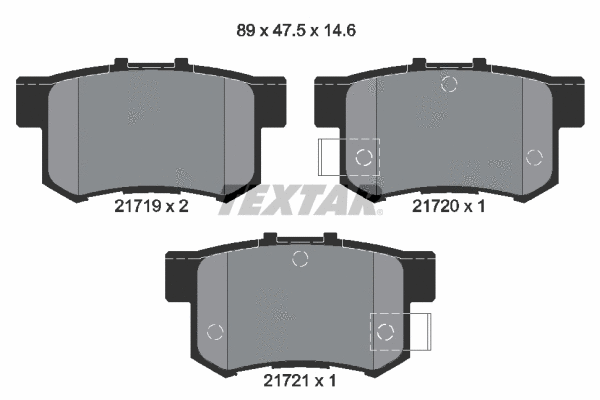 Brake Pad Set, disc brake (2171901)
