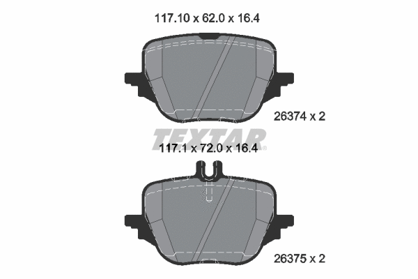 Brake Pad Set, disc brake (2637401)