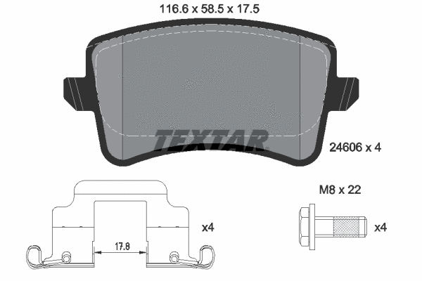 Brake Pad Set, disc brake (2460682)