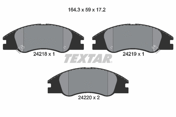 Brake Pad Set, disc brake (2421801)