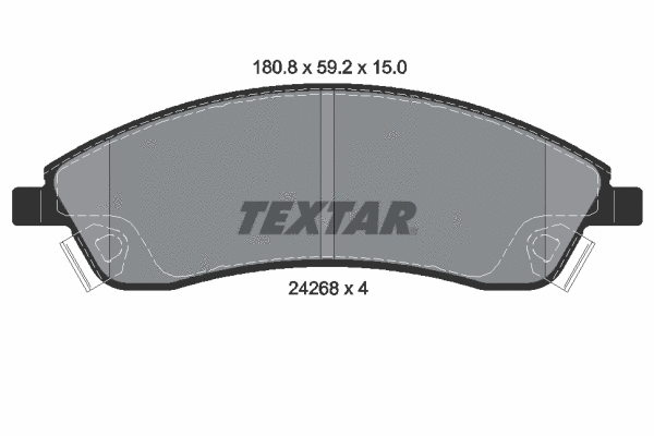 Brake Pad Set, disc brake (2426801)