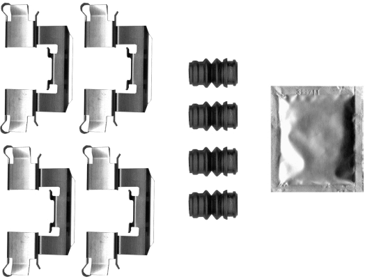 Accessory Kit, disc brake pad (82543900)