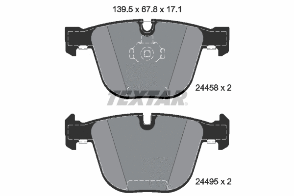 Brake Pad Set, disc brake (2445801)