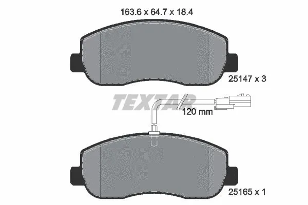 Brake Pad Set, disc brake (2514701)