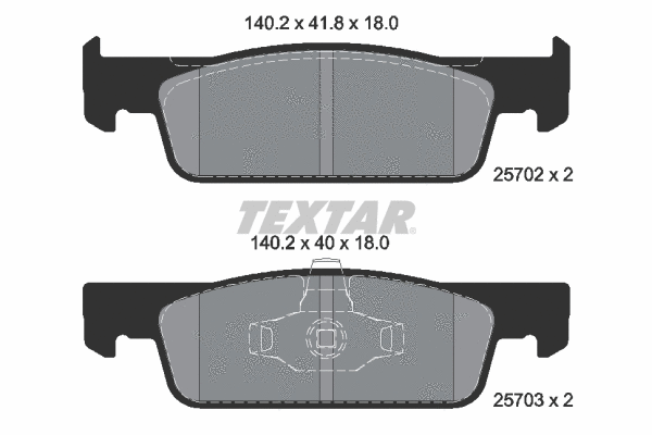 Brake Pad Set, disc brake (2570201)