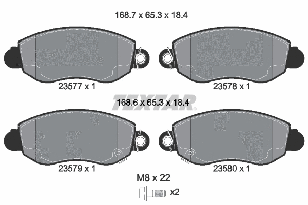Brake Pad Set, disc brake (2357701)