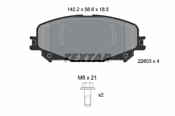 Brake Pad Set, disc brake (2280301)