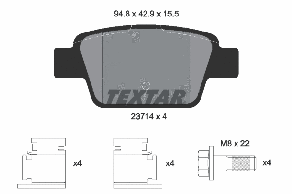 Brake Pad Set, disc brake (2371481)
