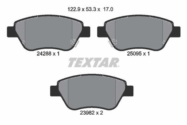 Brake Pad Set, disc brake (2428801)