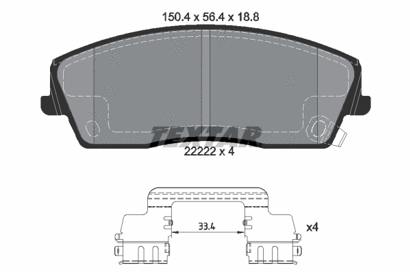 Brake Pad Set, disc brake (2222201)