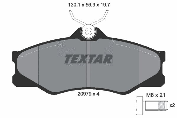 Brake Pad Set, disc brake (2097904)
