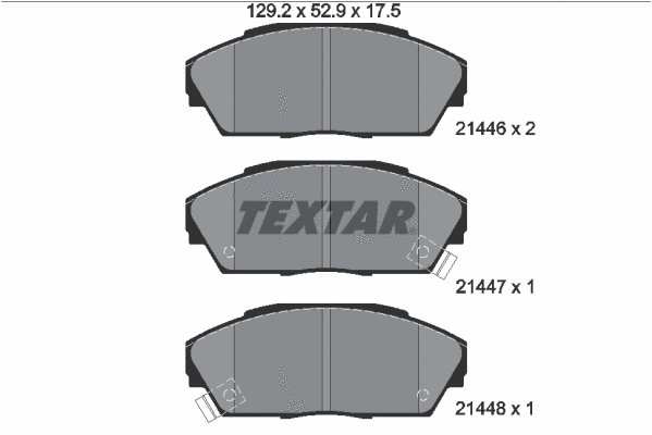 Brake Pad Set, disc brake (2144601)