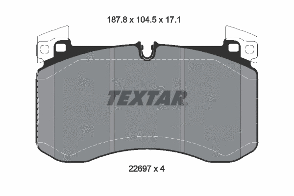 Brake Pad Set, disc brake (2269701)