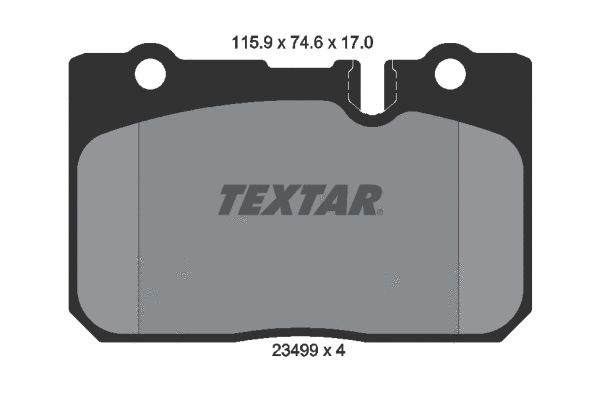 Brake Pad Set, disc brake (2349901)