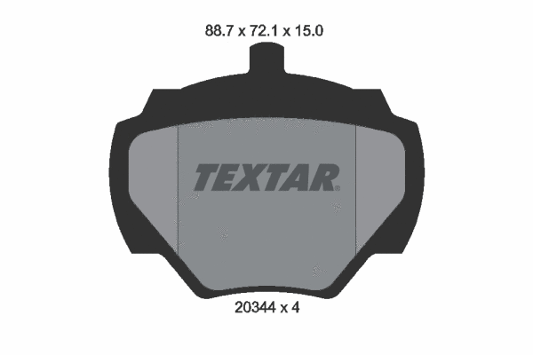 Brake Pad Set, disc brake (2034402)
