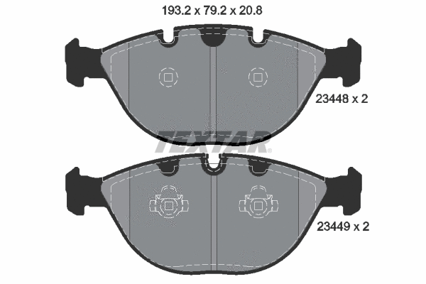 Brake Pad Set, disc brake (2344801)