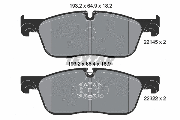 Brake Pad Set, disc brake (2214501)