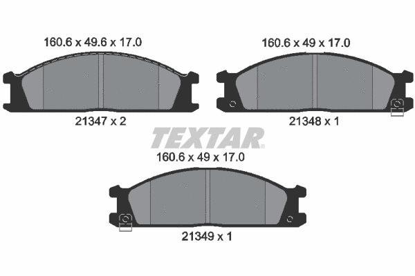 Brake Pad Set, disc brake (2134702)